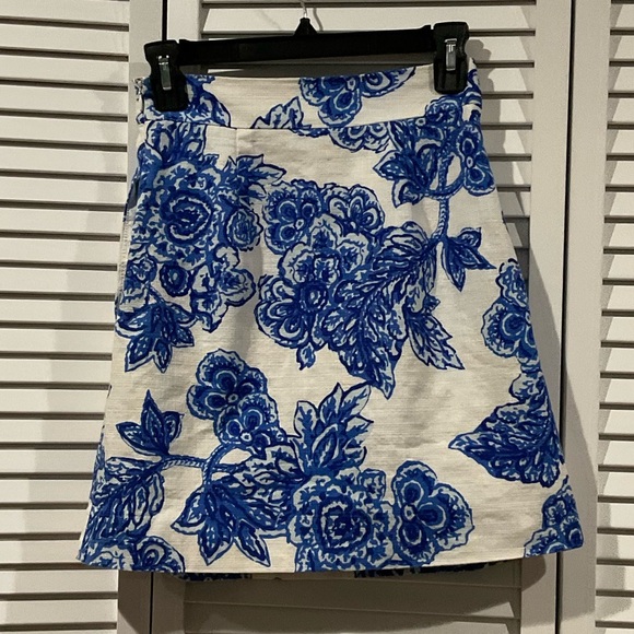 Shoshanna Dresses & Skirts - Shoshanna Blue and White A-Line Skirt